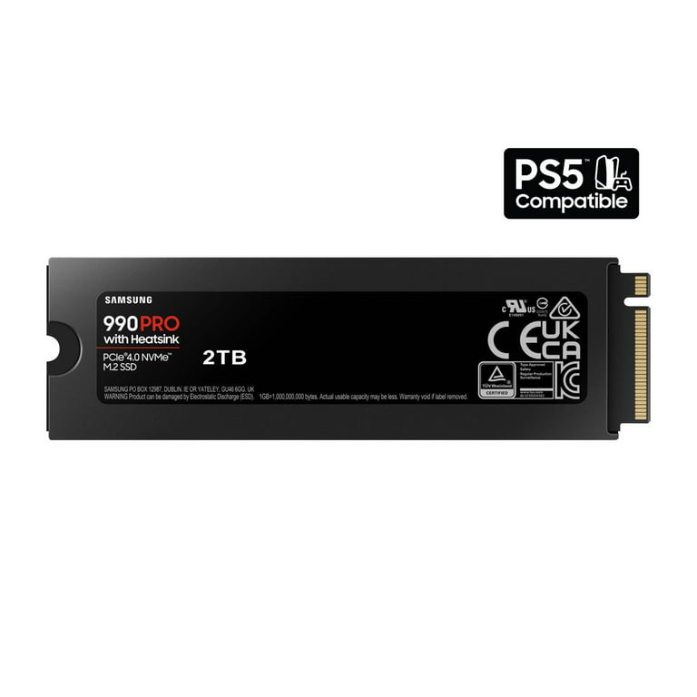 SAMSUNG 990 PRO 2To SSD PCIe 4.0 NVMe 2.0 M2 2280 avec dissipateur