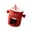 Red straight body, variant on WINDLAND Heat Resistant Ceramic Fondue Cup For Chocolate Cheese Melting Perfect For Family Gatherings Dishwasher Safe Mug