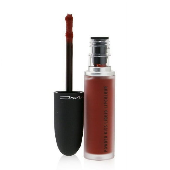 MAC COSMETICS/POWDER KISS LIQUID LIPCOLOUR (991 DEVOTED TO CHILI) 0.17 OZ (5 ML)