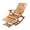 Without pad, variant on Wooden Zero Gravity Chair 3 In 1 Foldable Rocking Chairs Deck Chair Armchair Lounging Rocker Bamboo Deck Relaxing Recliner Lounger Sun Lounger Chairs with Footrest
