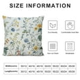 thumbnail image 5 of Creowell Spring Flower Pillow Covers 18x18, Blue and Yellow Floral Decorative Throw Pillows for Couch, Seasonal Nature Wild Flowers Decor Cushion Covers Soft Farmhouse Square Pillowcase for Bed, 5 of 5