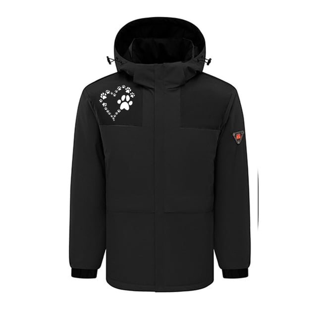 Chaquetas y abrigos de piel sintética con capucha y manga larga, con calefacción inteligente por USB, temperatura constante, resistente al viento, talla grande, para hombre y mujer, invierno, 4 unidad