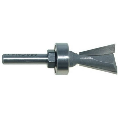 Magnate 486 Dovetail Router Bit with Top Bearing — 14 Degree; 3/4