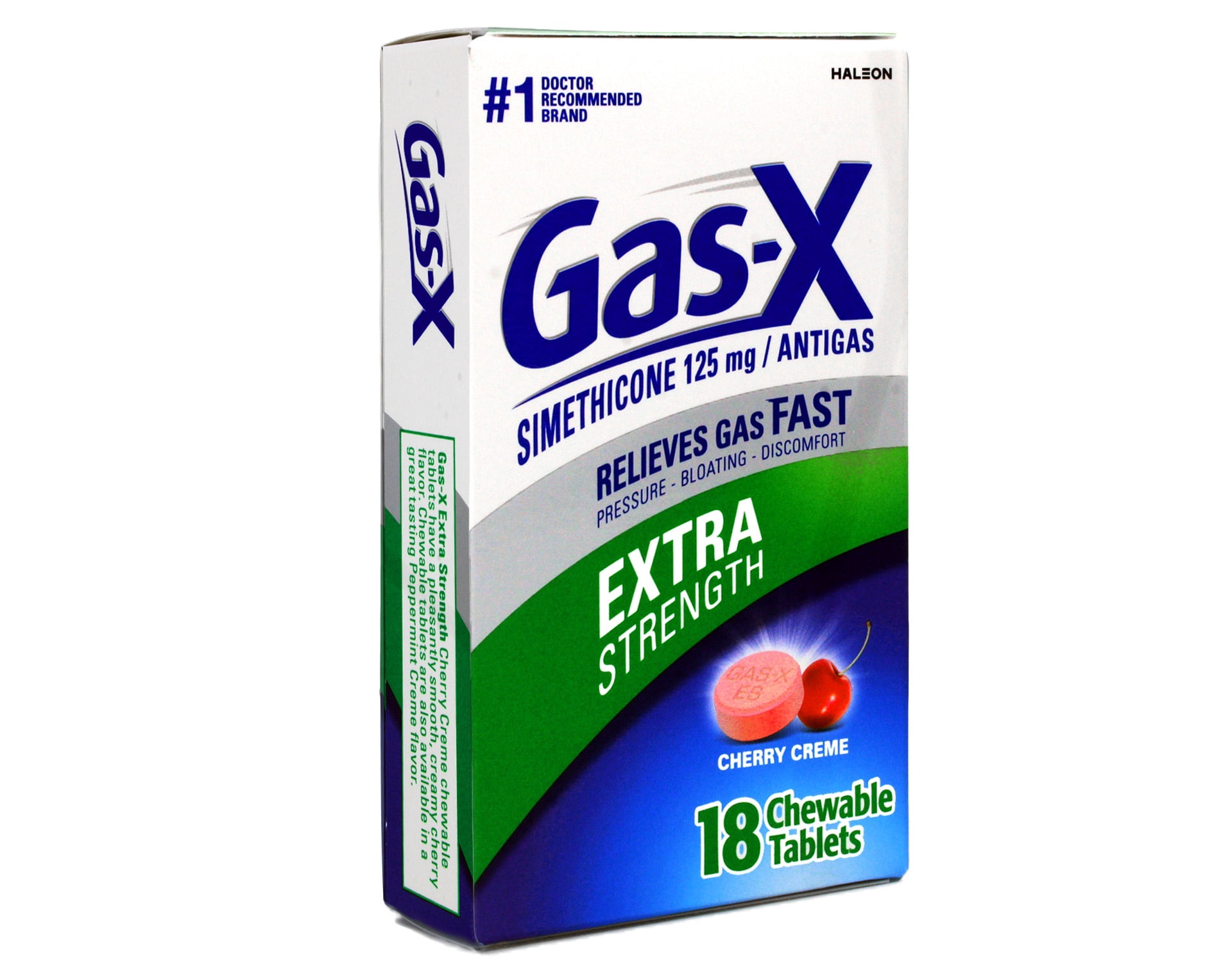 Gas-X Extra Strength Simethicone 125 mg Antigas Chewable Tablets
