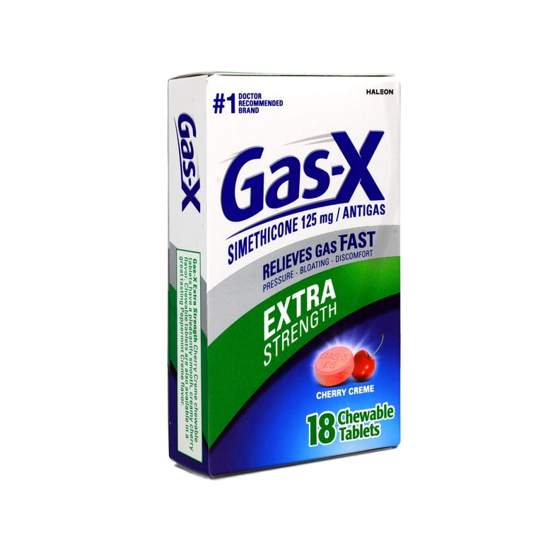 Gas-X Extra Strength Simethicone 125 mg Antigas Chewable Tablets