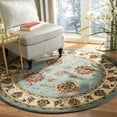 thumbnail image 2 of SAFAVIEH Lyndhurst Manuel Floral Area Rug, Blue/Ivory, 5'3" x 5'3" Round, 2 of 11