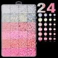 thumbnail image 5 of ZTTD 10000Pcs Flatback Pearls with Glue Kit for Bedazzling Crafts Crafting Shoes Nail Art Decoration, Mixed Sizes 3mm 4mm 5mm 6mm Half Round Flat Back Pearls Beads Set, 5 of 5