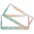 thumbnail image 2 of License Plate Cover Multicolored Pink Blue Swirl License Plate Frames Cover Holders 2 Pieces Ink Liquid Metal License Plate Frames for Us Standard Vehicles 12.2 X 6.3 inch, 2 of 6