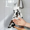 thumbnail image 2 of SEANATIVE Cow Print Hand Towels with Button Loop Highly Absorbent Hanging Hand Towels for Wiping Hands 2 PCS Quick Dry Hand Towels for Bathroom Kitchen Tie Towel Home Decor, 2 of 7