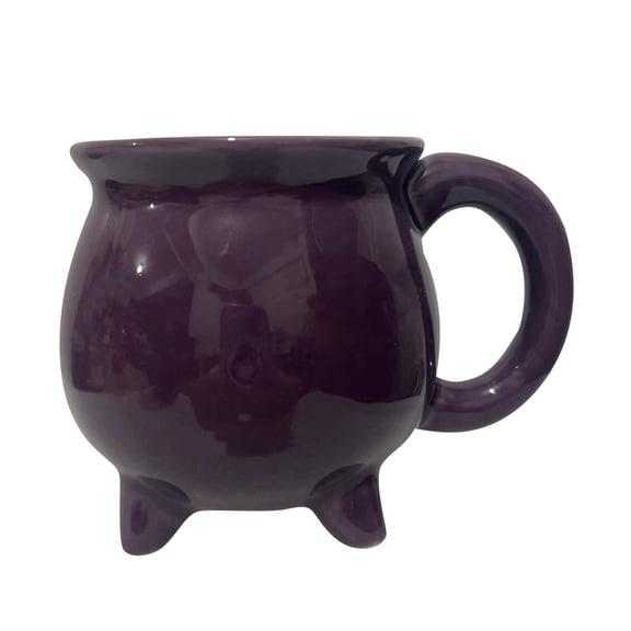 Halloween Witch Cauldron Mug, Ceramic Mug for Coffee Tea Dishwasher Safe Drinking Cup for Halloween, Witch's Cauldron Coffee Mug Ceramic Drinkware Decor,5.3x3.7x3.3 Inch