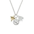 thumbnail image 2 of Delight Jewelry Goldtone Registered Nurse Caduceus Let Things Go Fall Zoey Charm Necklace, 28", 2 of 4
