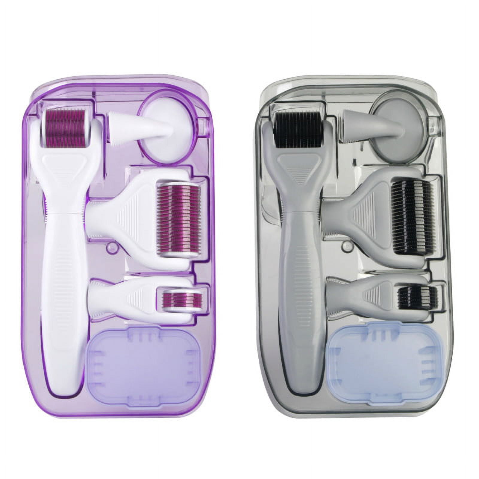 6 in 1 Derma Roller Kit for Face and Body - 0.25mm and 0.3mm Micro