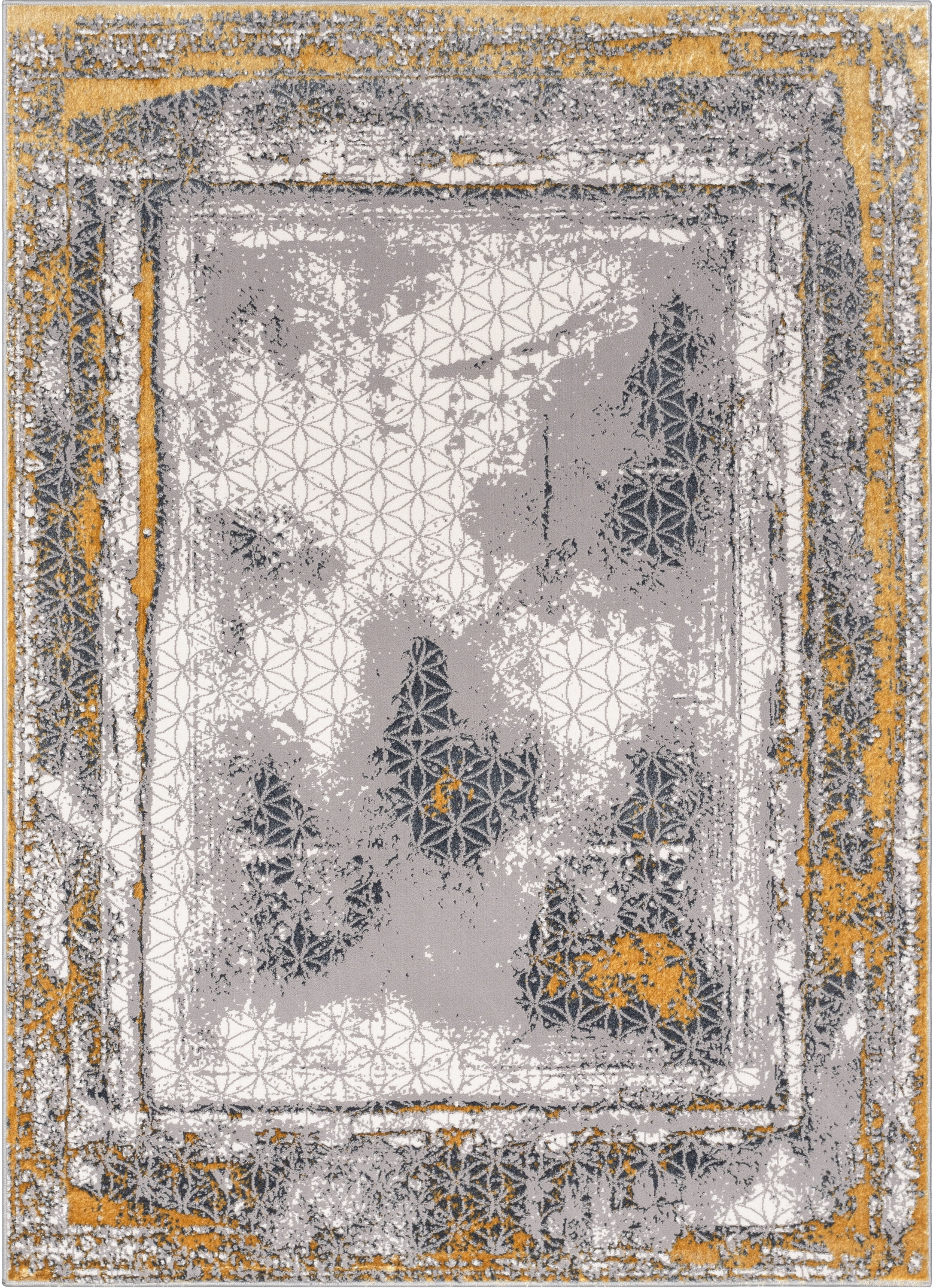 Well Woven Cairo Oriental Area Rug, 7.83' x 9.83', Glam, Soft Rug, Globally Inspired Patterns, Serged Edges For Longer Lasting Rug