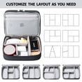 thumbnail image 2 of Mygreen Electronics Travel Organizer, Watreproof Electronic Accessories Case Portable Double Layer Cable Storage Bag for Cord, Charger, Flash Drive, Phone, Ipad Mini, SD Card, Gifts for Him Black, 2 of 7