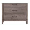 thumbnail image 5 of DeeHome Brownish Gray Finish 1pc Bedroom Chest of 5 Drawers Melamine Laminate Dark Metal Hardware Corner Rivets, 5 of 7
