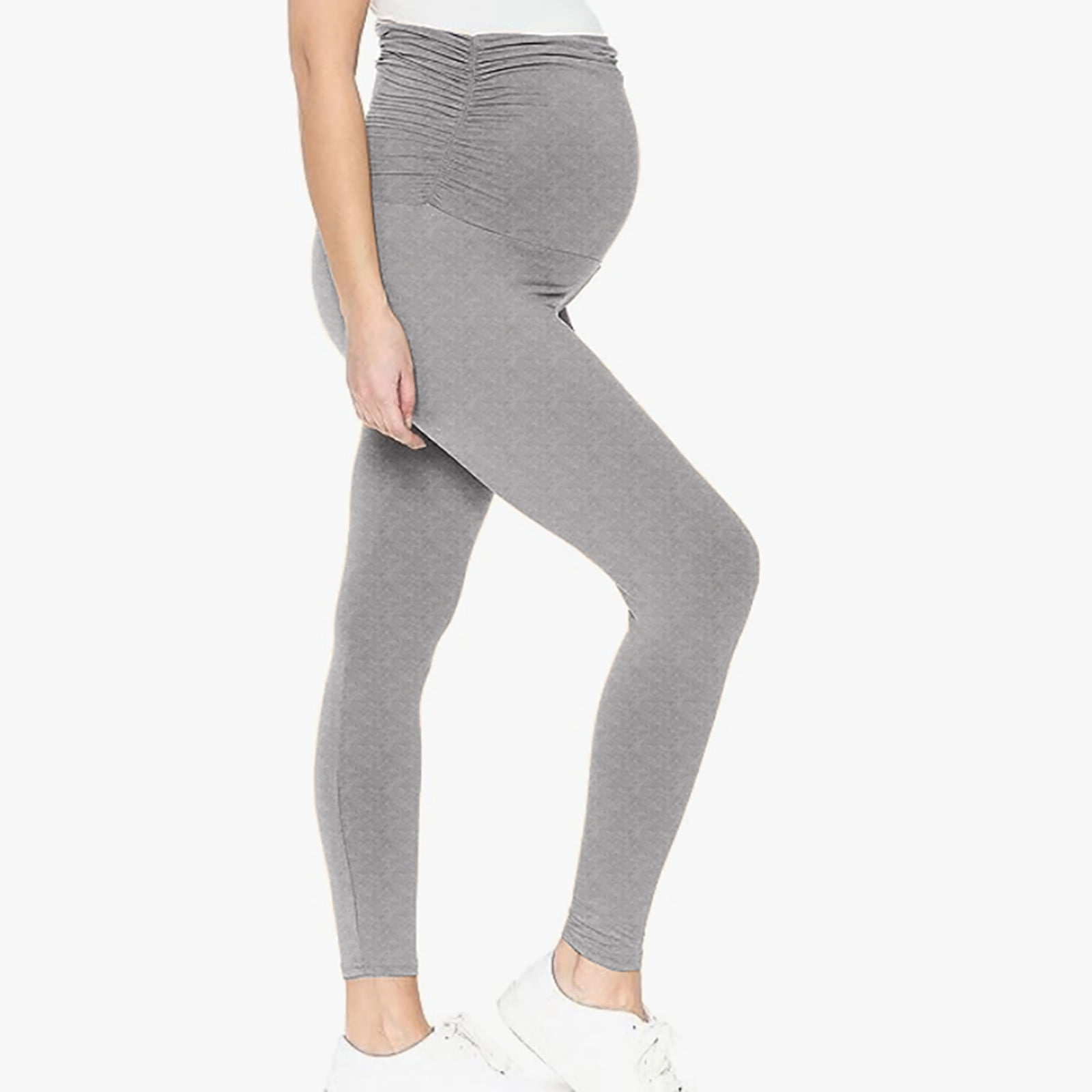 Wyongtao Women's Maternity Joggers Casual Yoga Sweatpants Quick-Dry Lightweight Active Pants,Gray
