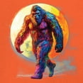 thumbnail image 3 of Full Moon Bigfoot T-shirt Hiking Sasquatch Hide and Seek Champion Men's Tee, 3 of 7