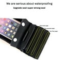 thumbnail image 2 of Phone Waterproof Bag 3-layer Universal Solid Color Touch Screen PVC 3-layer Drifting Beach Seaside Water Park Pouch Pocket Black, 2 of 8
