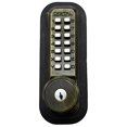 thumbnail image 2 of Lockey 2210-AB-DC-KO Mechanical Keyless Deadbolt Double Sided Combination With Key Override - Antique Brass, 2 of 3