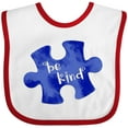 thumbnail image 3 of Inktastic Autism Awareness Be Kind Dark Blue Puzzle Piece Boys or Girls Baby Bib, 3 of 4