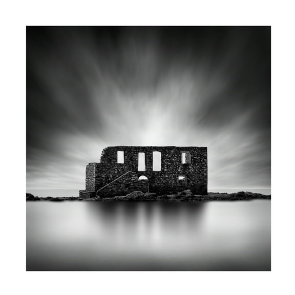 Canvas Wall Art - George Digalakis 'House Of Ghosts' Wall Art for Living Room, Bedroom, or Office Décor by Trademark Fine Art - 14 x 14 Inches