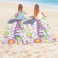thumbnail image 4 of Personalized Custom Beach Towel - Microfiber Pool Swim Travel Large Soft Customized Name Towel (30"x60"), 4 of 9