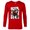 New Red, variant on Marvel Deadpool Super Hero Comic Japanese Manga Art Homage - Long Sleeve T-Shirt for Men - Customized-White