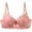 Pink, variant on Qulqfy Underwire Women Bra Beige Lace Push Up Full Coverage Comfy Lightly Lined Bras T Shirt Bra 100B