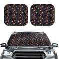 thumbnail image 2 of Windshield Sun Shade, Rainbow Jellyfishes Foldable Car Sun Shade Windshield For Front, 2 Pieces, 2 of 4