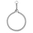 thumbnail image 1 of Dog Training Collar Adjustable Choker Collar Solid Steel Metal Snake Chain For Pets (l-4.0mmx60cm), 1 of 5
