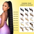 thumbnail image 6 of Straight Ponytail Extension Remy Human Hair Wrap Around Magic Paste Ponytail Hairpiece for Women, 6 of 7
