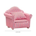 thumbnail image 3 of Clearance Desktop Ornament under $5,1:12 Dollhouse Dollhouse Mini Furniture Living Room Scene Model Small Floral Fabric Double Sofa, 3 of 4