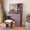 Purple 369, variant on Compact Vanity Table with LED Mirror for Small Bedrooms, Power Outlet & Stool, Wood MDF Dressing Desk with Storage