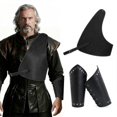 thumbnail image 2 of Medieval Punk Styles Chest Armors Protective Wrist Guards PU Role Play Costume Theater Performances Cosplay Accessory Multicolor, 2 of 5