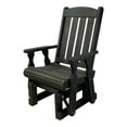 thumbnail image 3 of Amish Casual Heavy Duty 600 Lb High Back Mission Treated Glider Chair, Cedar Stain, 3 of 10