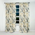 thumbnail image 3 of Designart "Neutral Floral Minimalism I" Floral Blackout Curtain Single Panel, 3 of 4