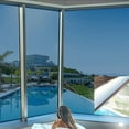thumbnail image 5 of Porfeet One Way Window Film Shade Sun Non-Adhesive Explosion-proof Non-fading Insulation Film for Home(Grey Silver 60*100cm), 5 of 10