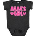 thumbnail image 3 of Inktastic Mama's Girl Pink with Hearts Girls Baby Bodysuit, 3 of 5