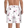 thumbnail image 3 of Yiaed Cute Poodle Dog Print Men's Swim Trunks with Lining Quick Dry Sports Shorts Beach Shorts Boardshorts-X-Large, 3 of 5