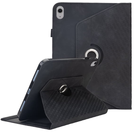 Case for iPad (A16) 11 Inch 2025/iPad 10th Generation 10.9 Inch 2022) with Pencil Holder, 360 Degree Rotation PU Leather Folio Protective Cover, Support Auto Sleep/Wake