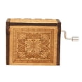 thumbnail image 4 of Caja de música de la canción del tema de madera de la vendimia Caja de música de grabado tallada a m Abanopi Titular de la música, 4 of 7