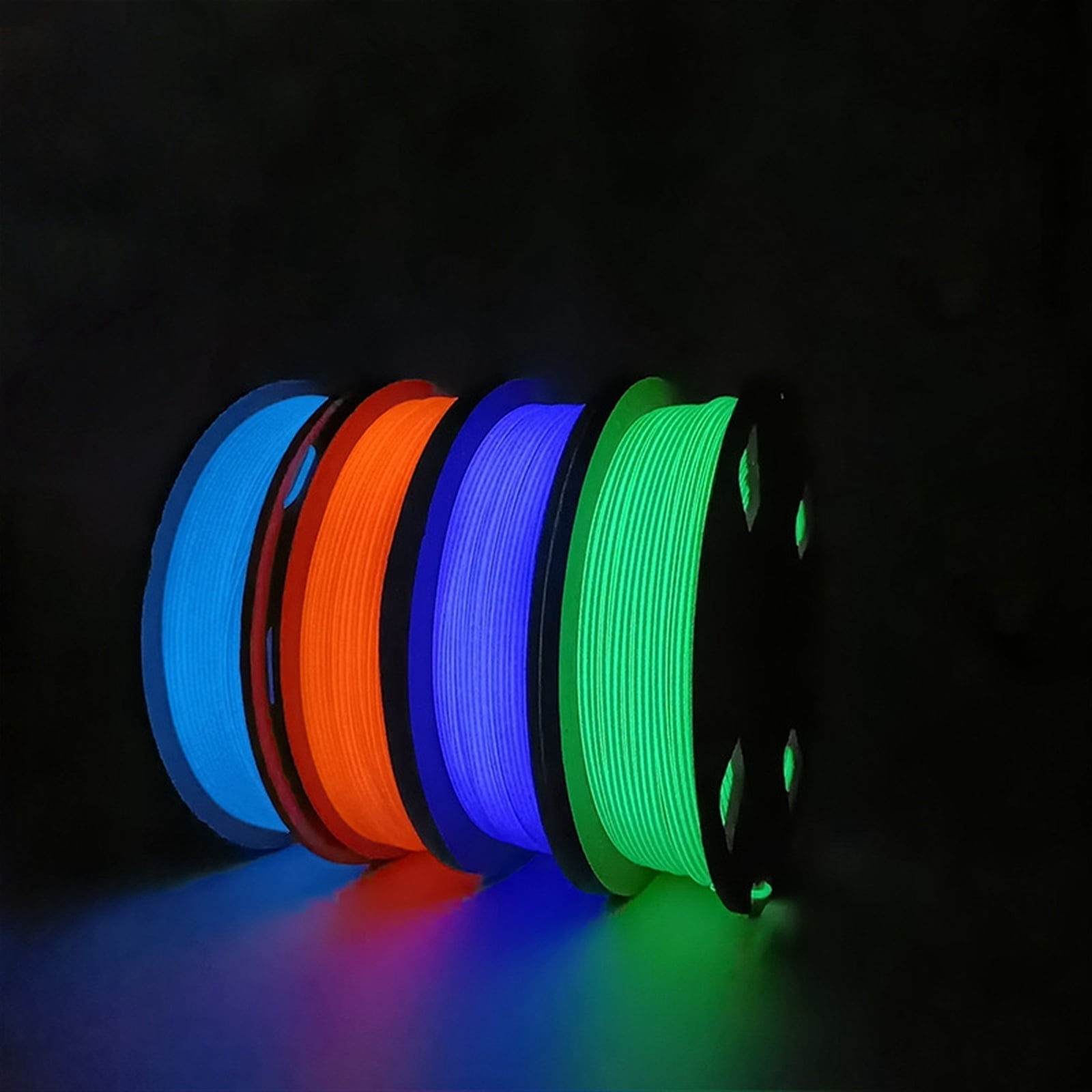 3D Printer PLA Filament Luminous Multicolor Glow In Dark 3D Printer Materials Filament 1.75mm 1kg Spool for 3D Printing