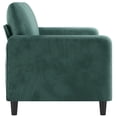 thumbnail image 2 of vidaXL 2-Seater Sofa Dark Green 140 cm Velvet, 2 of 5