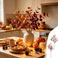 thumbnail image 7 of Thanksgiving 27.56 Inch Artificial Red Greenery 9-Fork Branch Insertion stems Faux Plastic plants for Vase Pot Landscape Flower Arrangements, 7 of 7