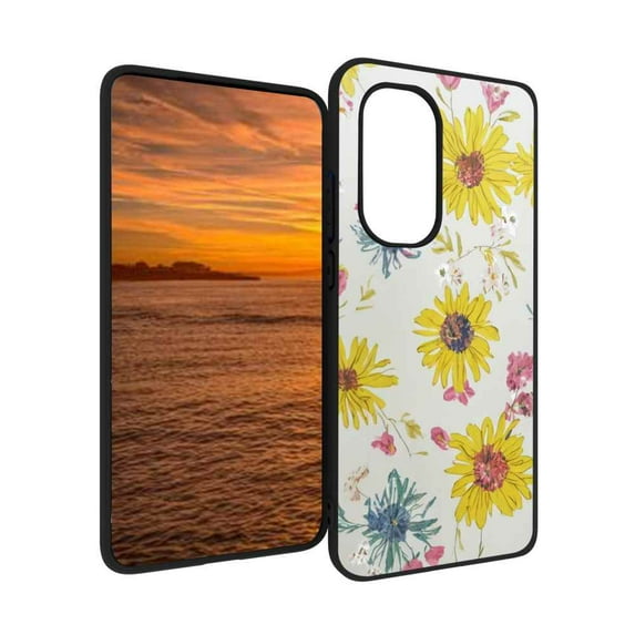 Floral-MIni-241 Phone Case, Degined for Motorola Moto Edge 2022 Case Men Women, Flexible Silicone Shockproof Case for Motorola Moto Edge 2022