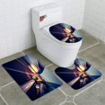 thumbnail image 1 of ABPHQTO Conducir en la carretera Juego de alfombras de baño de 3 piezas Alfombra de baño Alfombra de contorno y tapa de inodoro, 1 of 2