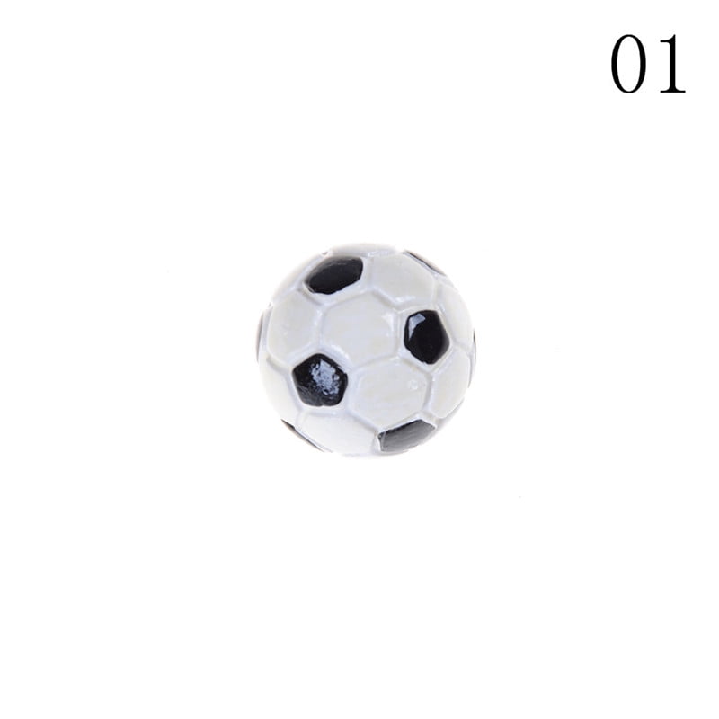 1:6/1:12 Dollhouse Miniature Sports Balls Soccer Football and Basketball DecorJR 