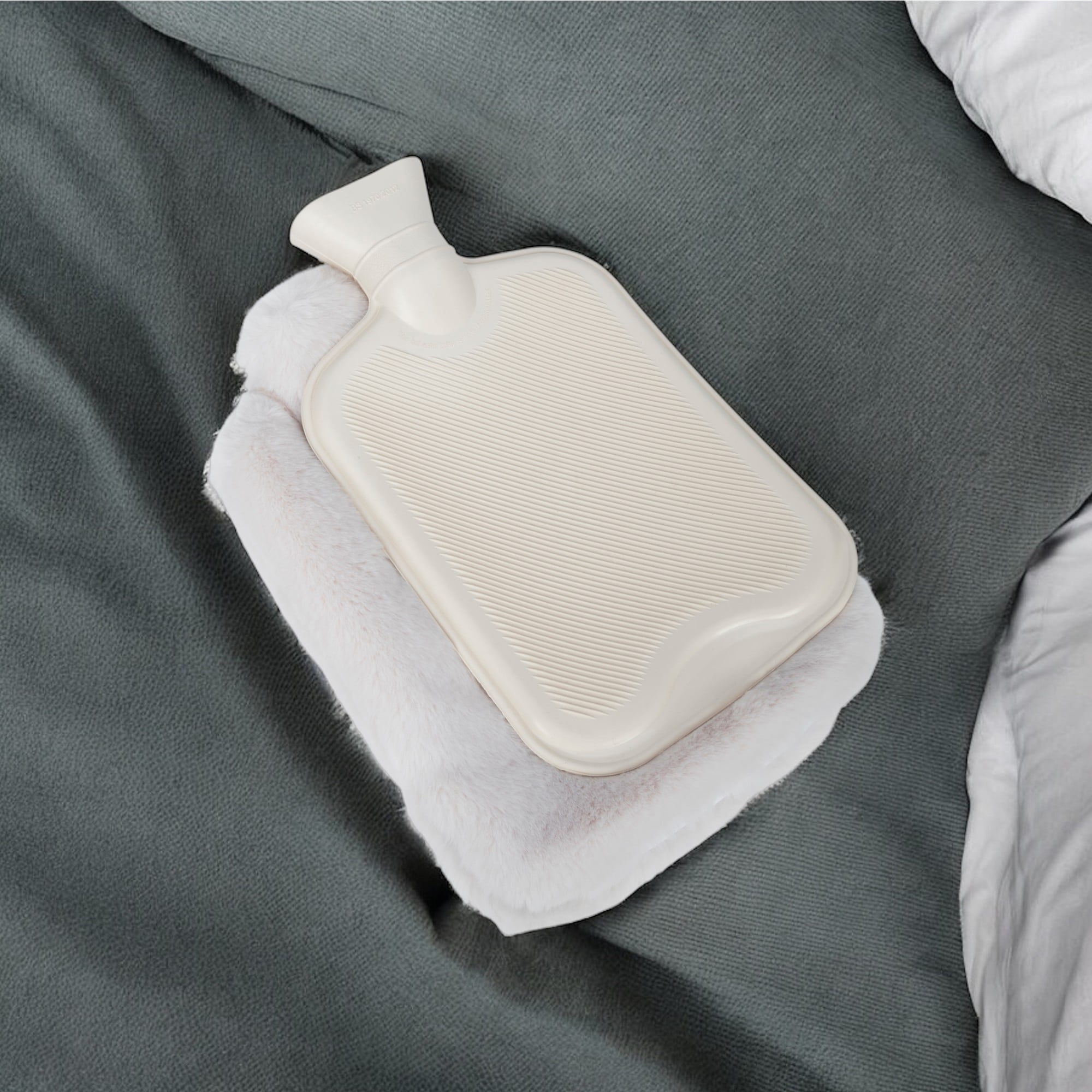 Perfect Solutions Faux Fur Hot Water Bottle & Cover