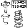 thumbnail image 2 of Febest REAR SHOCK ABSORBER SUPPORT RIGHT # TSS-024 OEM 48750-32130, 2 of 2