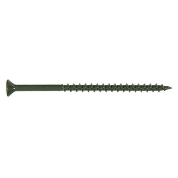 Deck Plus Ceramic Wood & Deck Screws, Green, #10 x 3.5-In., 5-Lbs. -48408